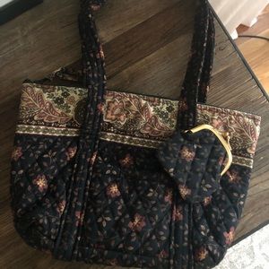 Vera Bradley Tote & Coin Purse Set